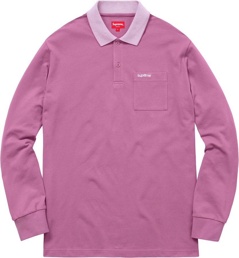 Checker Rib L/S Polo view 2